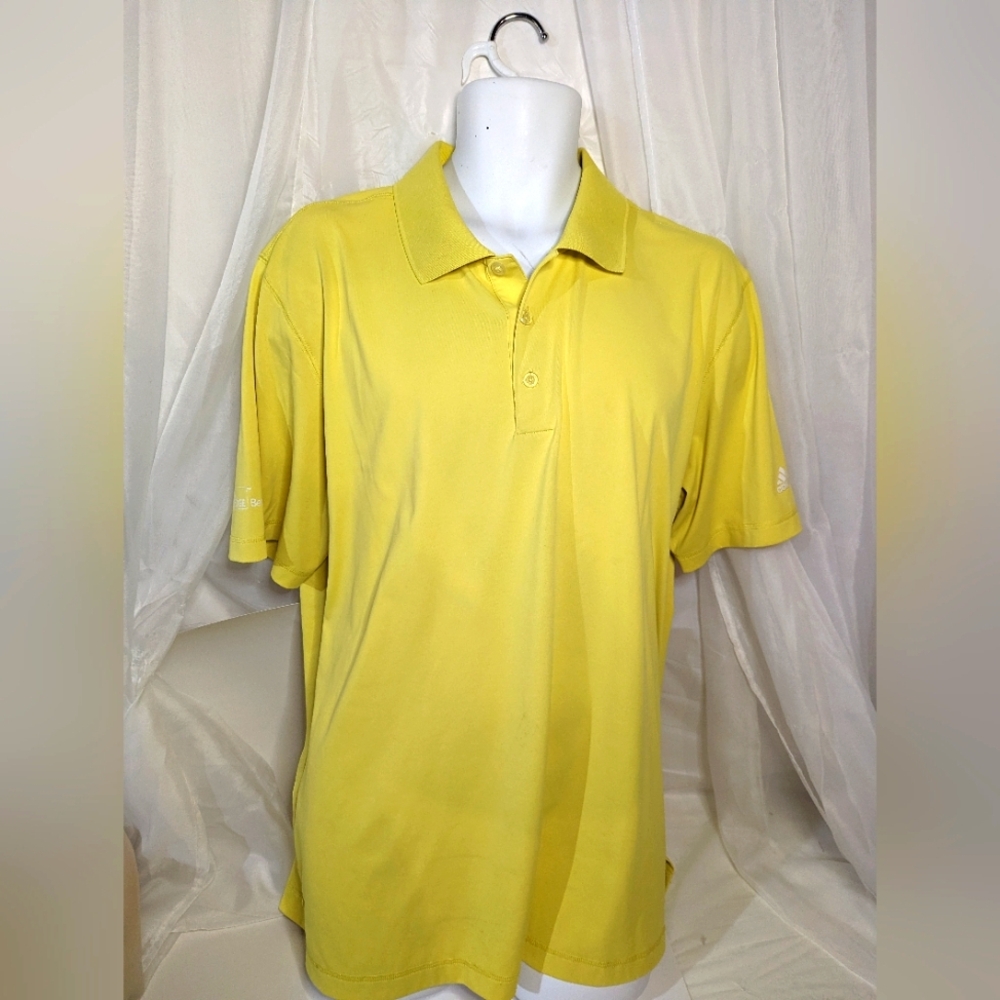 Yellow Adidas PureMotion XL Golf Shirt
